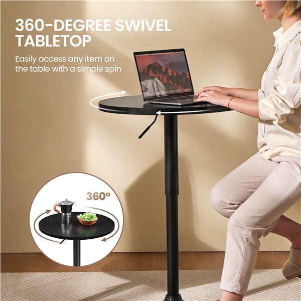 Yaheetech Round Bar Table