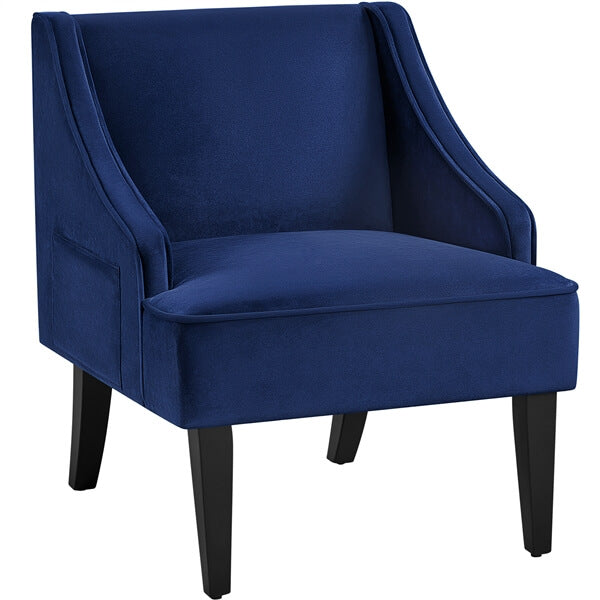 olive green velvet accent chair