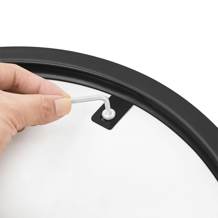 Yaheetech X-Based Faux Marble Round Side Table