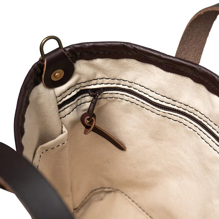 Zippered Market Tote Made in USA